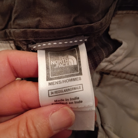 The North Face~Upcycled Brown Plaid Flat Front Shorts - Picture 7 of 12